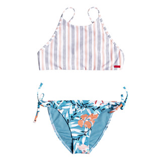 ROXY ชุดว่ายน้ำ Chase Your Dream Crop Top Bikini Set เด็กโต 8-14 years 203 ERGX203296-BLF9