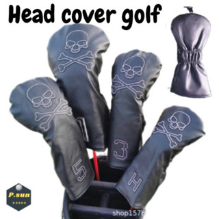 ปลอกครอบหัวไม้กอล์ฟ Head cover golf &amp; cover putter (พร้อมส่งด่วน)