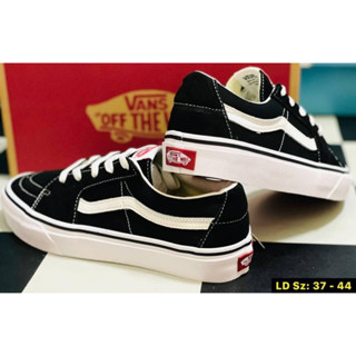 Vans Old Skool ดำ-คลาสสิค Sk8 Low Black Whiteแท้100% พร้อมส่ง (สินค้ามีกล่อง)