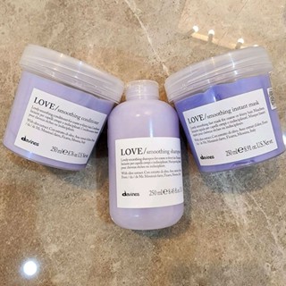 Davines สูตรลดชี้ฟู Love Smoothing Shampoo /Conditioner /Mask 250ml สำหรับลดการชี้ฟู ช่วยให้เส้นผมเรียบลื่น และเงางาม