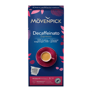 โมเว่นพิค กาแฟแคปซูล ดีกาเฟอีนเนโตเอสเพรสโซ่ 10แคปซูล - Movenpick Coffee Capsule Decaffeinato10 Capsules [EXP04/09/23]