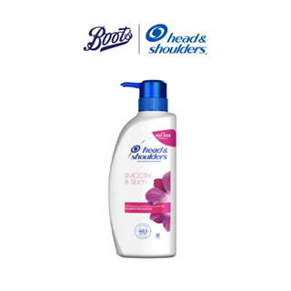 Head &amp; Shoulders เฮดแอนด์โชว์เดอร์ แชมพูขจัดรังแค สูตรสมูท แอนด์ ซิลค์กี้ ผมนุ่มสลวยเป็นเงางาม 410 มล.