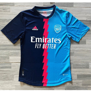 เสื้อฟุตบอล อาร์เซนอล ชุดซ้อม Arsenal Pre-Match ปี 2022/23 เกรด Player (เกรดนักเตะ)