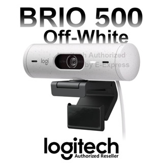 Logitech Brio 500 Webcam (Offwhite) กล้องเว็บแคม Full HD 1080p สีขาว ของแท้ ประกันศูนย์ 1ปี