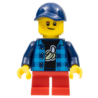 [ Minifigures ] มินิฟิก Lego - Boy Banana Shirt : Town (twn426) ราคา/ชิ้น