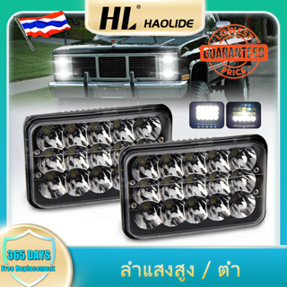 HL 1PC ไฟหน้า LED 7 นิ้ว 7X6 5X7 นิ้ว พร้อมไฟสูงต่ํา สําหรับรถจักรยานยนต์ Jeep Wrangler YJ Cherokee XJ Comanche MJ