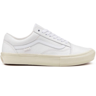 VANS OLD SKOOL SKATE VCU VINTAGE LEATHER WHITE  SNEAKERS สินค้ามีประกันแท้