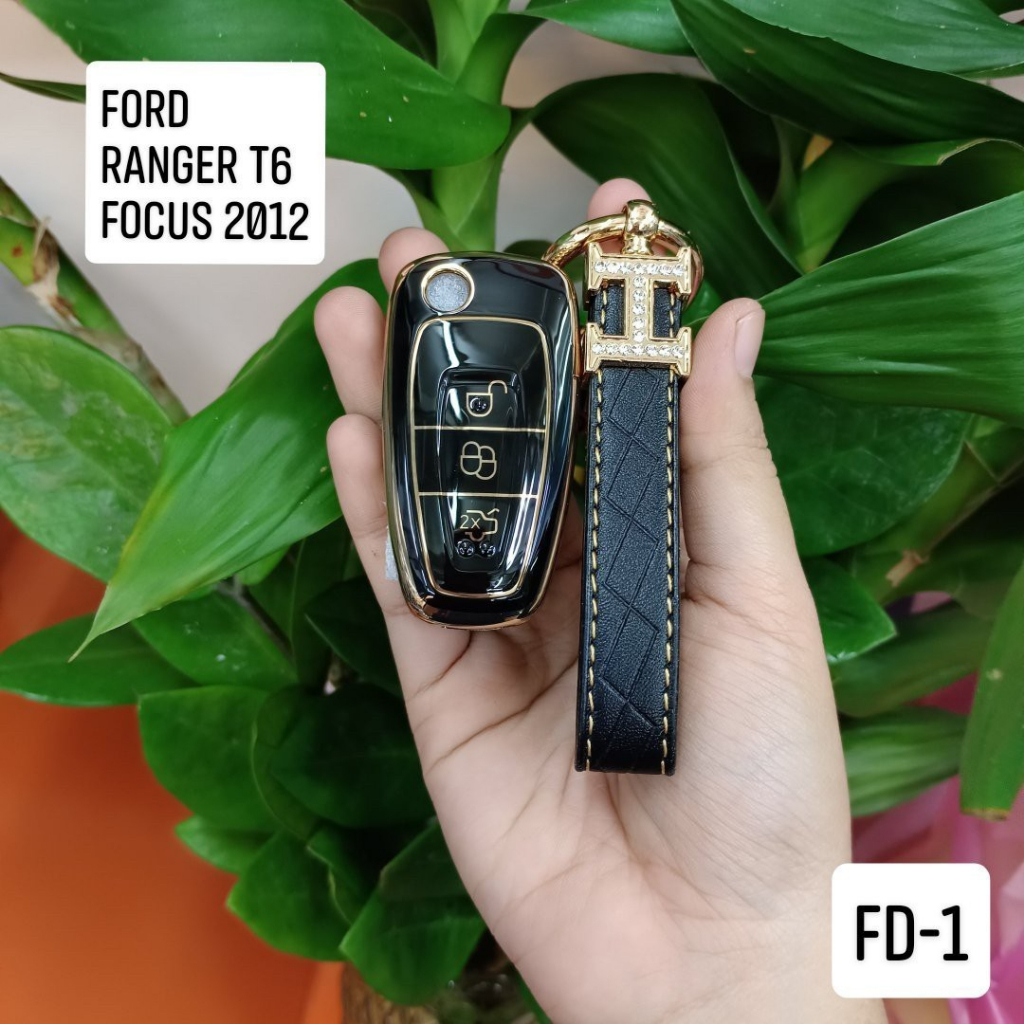 Ford Ranger T6  Focus 2012  ปลอกกุญแจรถยนต์ เคสกุญแจ TPU พร้อมพวงกุญแจ ราคาพิเศษ (ส่งจากไทย)