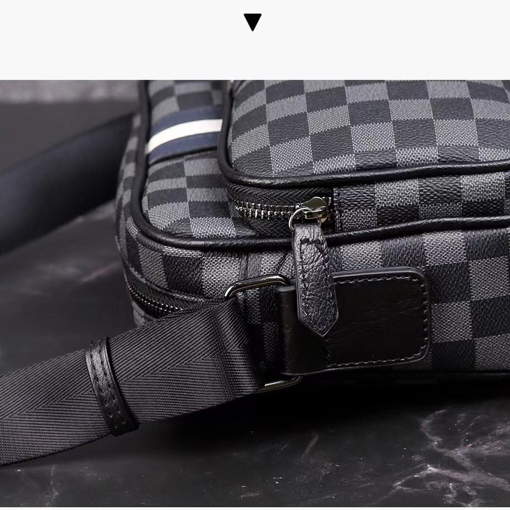 สามแถบ⭐ใหม่ กระเป๋าสะพายหนัง กระเป๋าสะพายข้าง Simple stylish Shoulder Bags กระเป๋าสะพายพาดลำตัว 20146