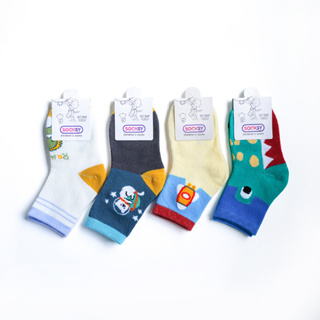 Socksy ถุงเเด็ก รุ่น LD-0006 (3-5) คละสี(แพ็คสุดคุ้ม12คู่)