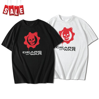 GEARS OF WAR เสื้อยืดแขนสั้นคอกลม Cotton 100% สกรีนลาย