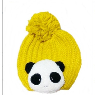 หมวกถักไหมพรมผู้ใหญ่ Winter Warm knitted Wool Hat Cap Cream รุ่น KH004 (สีน้ำตาลอ่อน)(สีเเดง)