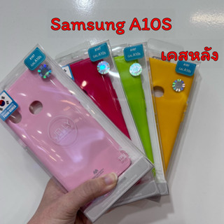 Mercury Samsung A10S เคสหลังสีสดใส, เคสเปิดปิด มีปก ใส่นามบัตรได้