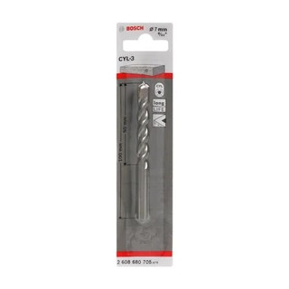 BOSCH 7 MM. ดอกเจาะคอนกรีต CONCRETE DRILL BIT เครื่องมือช่าง สว่าน ดอกสว่าน เจาะผนังอิฐ ปูน คอนกรีต และคอนกรีตเสริมเหล็ก