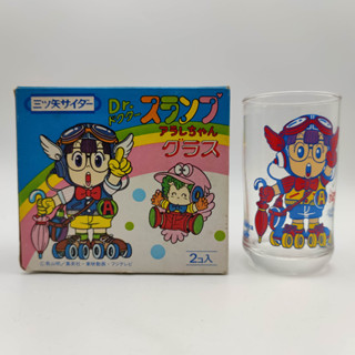 แก้วน้ำ ดร.สลัมป์ กับหนูน้อยอาราเล่ Dr. Slump งานเก่า ญี่ปุ่น มีแก้วน้ำ 1 ใบ