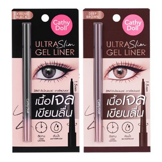 อายไลน์เนอร์ เนื้อเจล เขียนลื่น เคที่ดอลล์ Cathy Doll Ultra Slim Gel Liner