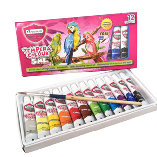 (KTS)ชุดสีเทมพาร่า Masterart Tempera Color 5ml. 12สี