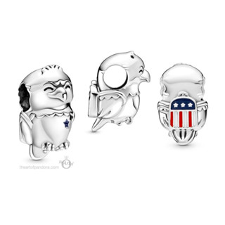 แท้100% Pandora American bald eagle charm