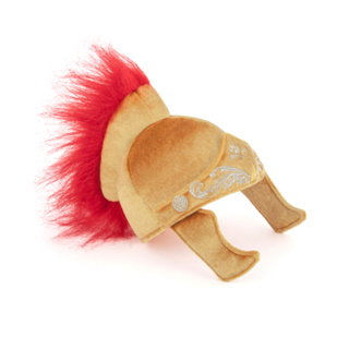 PLAY Gladiator Helmet ของเล่นสุนัขหมวกกันน็อคกลาดิเอเตอร์ Plush Dog Toy Mutt Hatter Collection