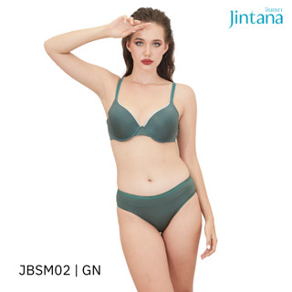 Jintana เสื้อชั้นใน (เสริมโครง) รุ่น Smoothie2 รหัส JBSM02 สีเขียว