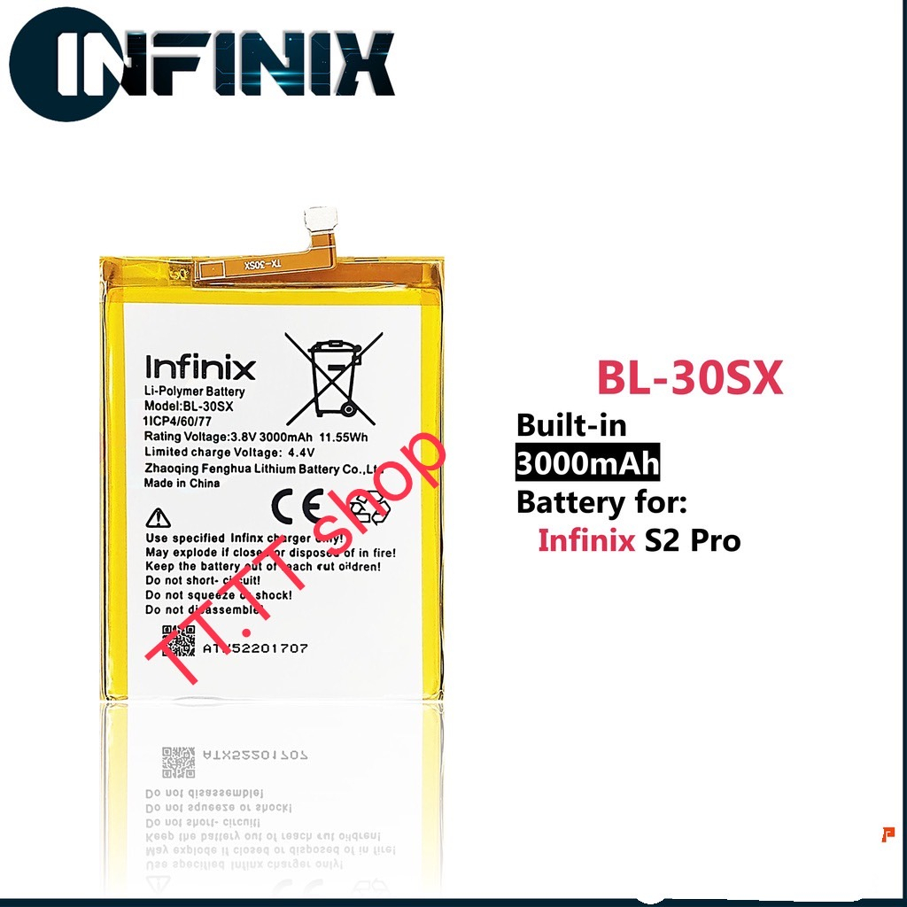 แบตเตอรี่ Infinix S2 Pro BL-30SX 3000mAh ประกัน 3 เดือน