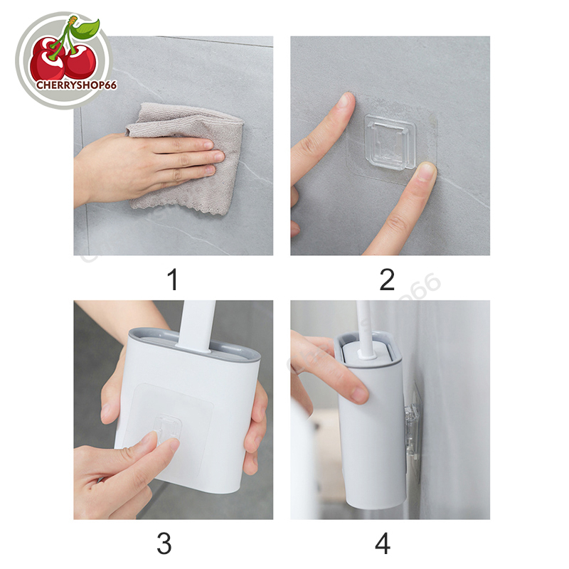 แปรงขัดห้องน้ำ ซิลิกาเจล ที่ขัดห้องน้ำ ขนไม่ขาด ทนนาน ล้างง่าย ฐานเก็บระบายน้ำ - รูปที่ 5