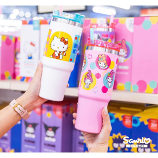 SANRIO แท้ คอลเลคชั่นใหม่ ! แก้วน้ำสุญญากาศ900ML  POPART Hello Kitty 💓 แก้วน้ำเก็บอุณหภูมิ 💓แก้วน้ำพกพา 💓Yeti เยติ