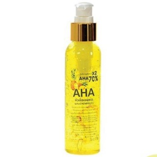 AHAขวดปั๊มเซรั่มผิว หัวเชื้อเอเอชเอขนาด 120 ml #AHA70%#หัวเชื้อเอเอชเอ #ผสมอัลฟ้าอาร์บูติน