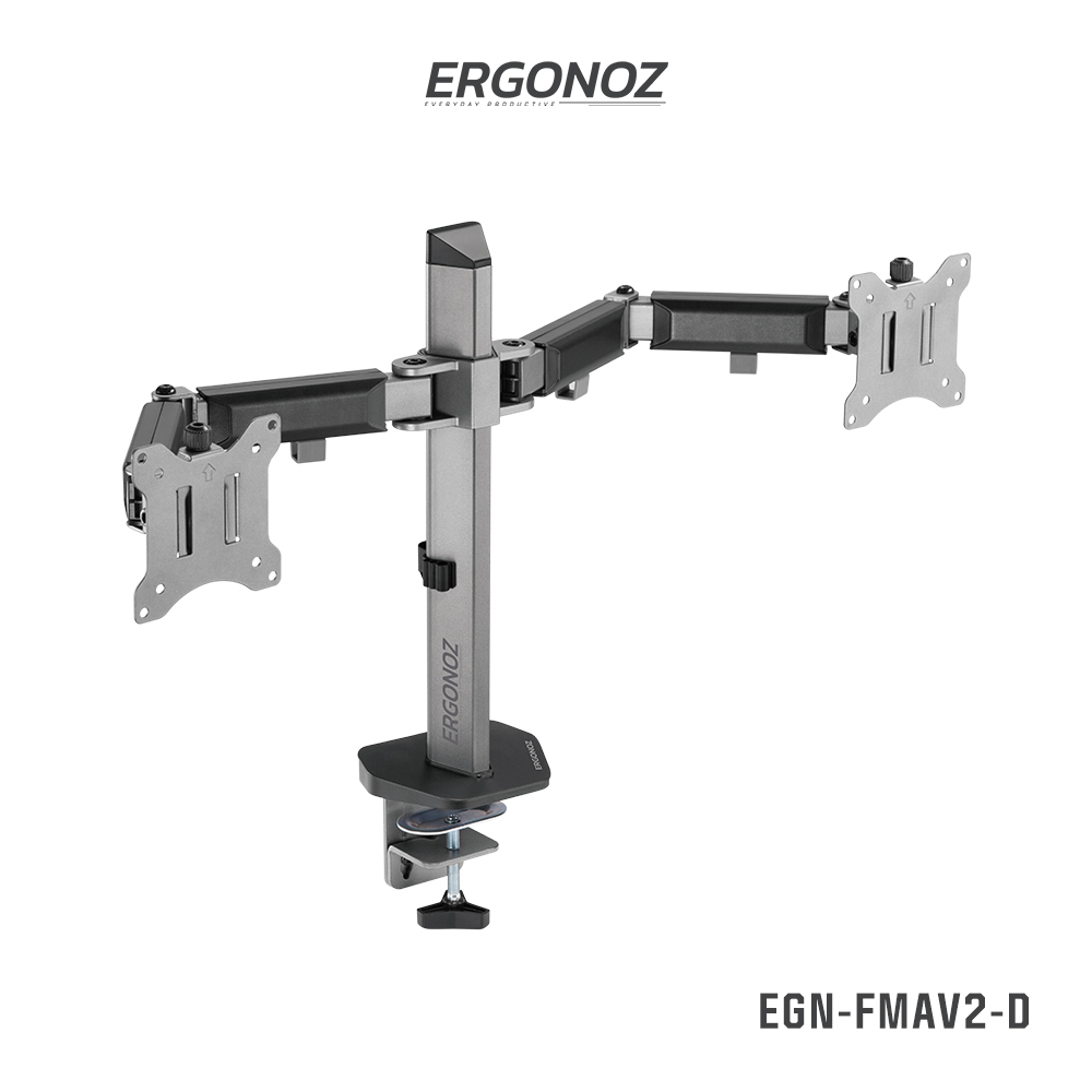 ERGONOZ  ขาตั้งจอคอมพิวเตอร์ Monitor Arm รุ่น EGN-FMAV2-D สำหรับหน้าจอ 17 - 32 นิ้ว