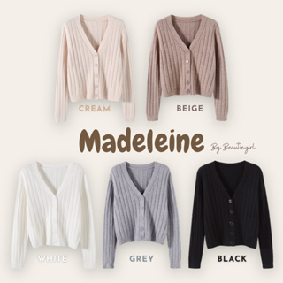 Madeleine Cardigan ❗️ลดเหลือ 161 ใส่โค้ด WYNZFG ❤️ พร้อมส่ง❤️ เสื้อคลุมแขนยาว คาร์ดิแกนไหมพรม Becutiegirl