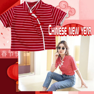 Chinese blouse Flora  ตรุษจีน รีบจับจอง🇨🇳 Best Quality 💯 ✔️ลายดอก  สวยมาก  สี ม่วง แดง ดำ ชมพู.  ขนาด    อก 32-38” ยาว 2