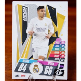 การ์ด​ Match Attax UEFA  2020/21 ชุด Base Card ทีมรีล มาดริด (Real Madrid C.F.)