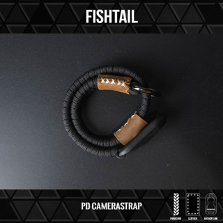 สายคล้องกล้องแฮนด์เมด สีดำ Wrist strap fishtail Peak design handmade black