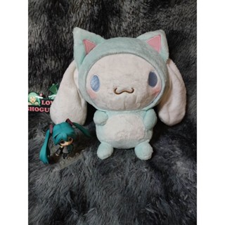 Sanrio ⭐Cinnamoroll plush doll Wearing kitten Costume ⭐ น้อง ชินนาม่อนโรล ใส่ฮู๊ดแมว น่ารักสุดๆ ⭐