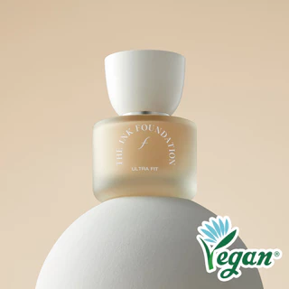 THE FACE SHOP FMGT THE INK FOUNDATION ULTRA FIT SPF20 PA++ (รองพื้น ผิวเรียบเนียน ปกปิด vegan)