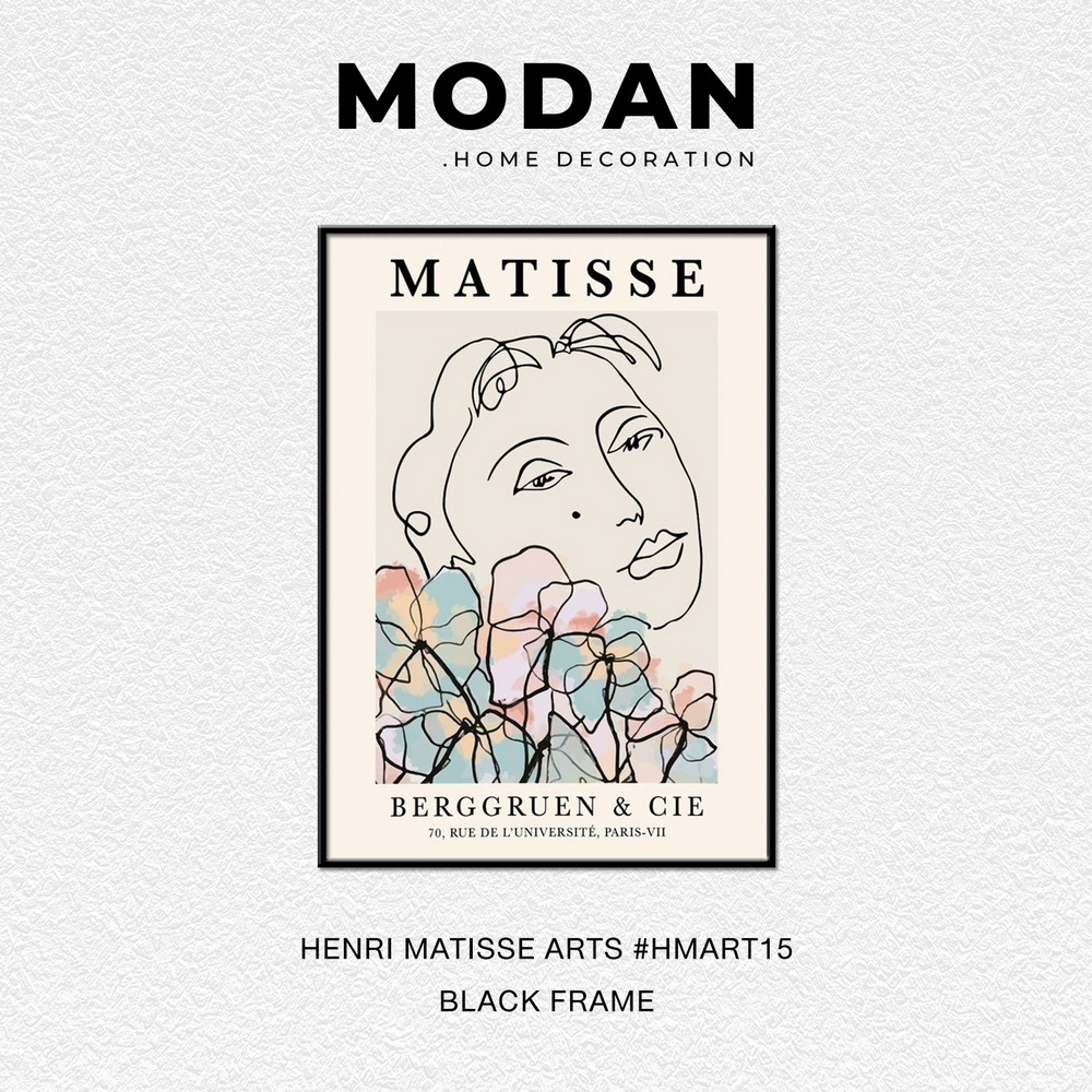 ⚡ พร้อมจำหน่าย ⚡ MODAN ภาพตกแต่งบ้านสไตล์โมเดิร์น HENRI MATISSE ART รหัส HMART15