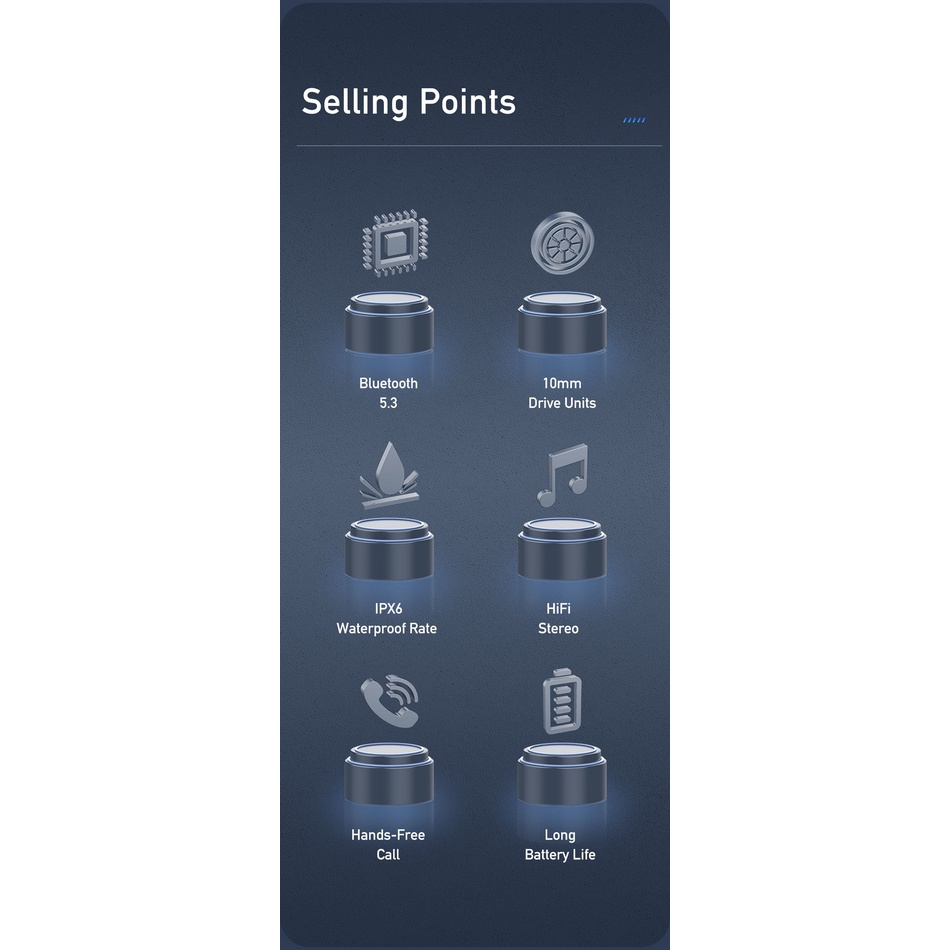 Awei T1pro TWS หูฟังบลูทูธไร้สาย เวอร์ชั่น5.3 กันน้ำ IPX6 ไฮไฟสเตอริโอพร้อมไมโครโฟนใส่ออกกำลังกาย