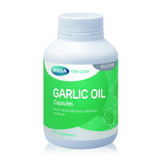 Mega We Care Garlic Oil น้ำมันกระเทียม ลดโคเลสเตอรอล 100 แคปซูล