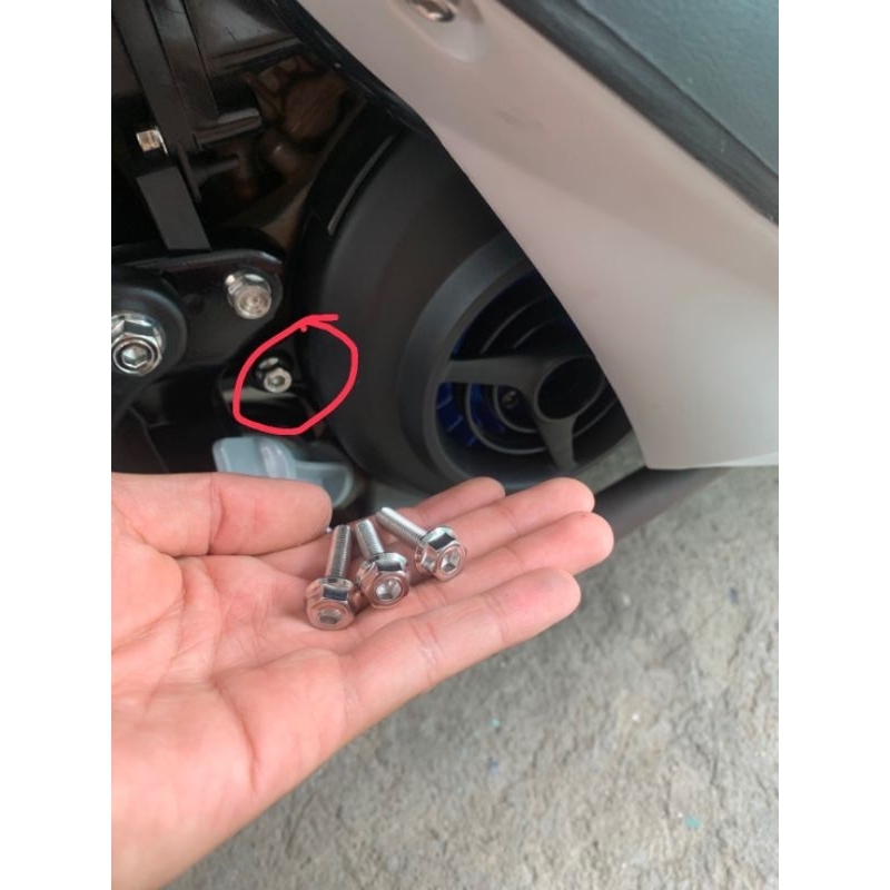 น็อตครอบใบพัด mio fino