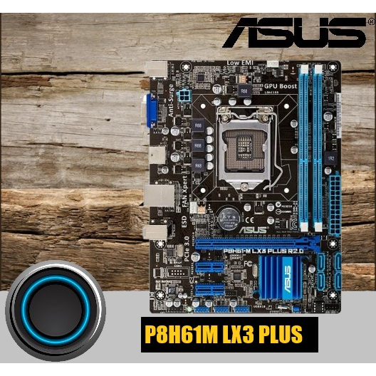 1155 เมนบอร์ด/ASUS P8H61-M LX / DDR3 พร้อมฝาหลัง