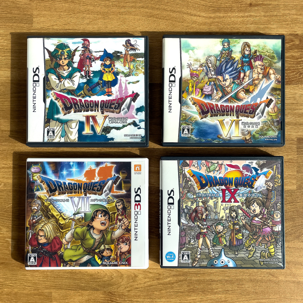 ตลับแท้ Nintendo DS/3DS : Dragon Quest IV V VI VII (4/5/6/7) มือสอง โซนญี่ปุ่น (JP)