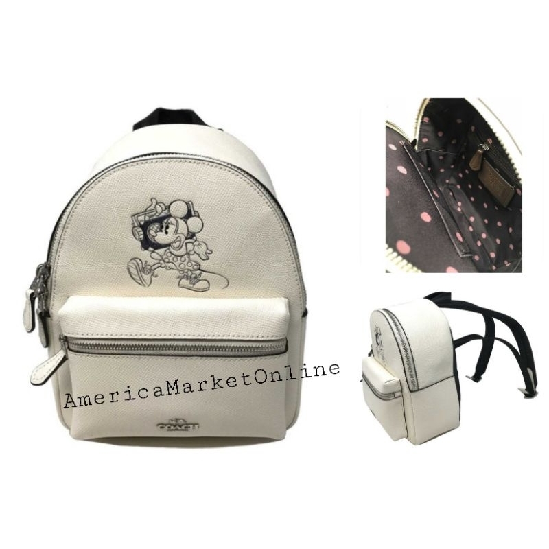 กระเป๋าเป้หนัง COACH/ MINI CHARLE BACKPACK WITH MINNIE MOUSE MOTIF (COACH F29353)