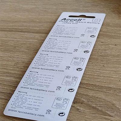 ถ่านกระดุม Accell LR626,LR920,LR927,LR754 1.5V ของแท้ ไร้สารปรอท 0% Hg (1แผง 10ก้อน)