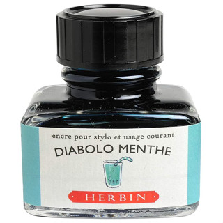 J HERBIN Fountain Pen Inks Diabolo menthe (C13033T) / น้ำหมึกสำหรับปากกาหมึกซึม สีฟ้าโซดามินท์ แบรนด์ J HERBIN