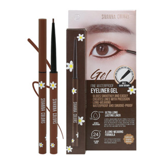 ของแท้! ขอบตาหมุนซิวันนา กันน้ำ #สีน้ำตาล Sivanna Colors Fine Waterproof Eyeliner Gel (HF772)