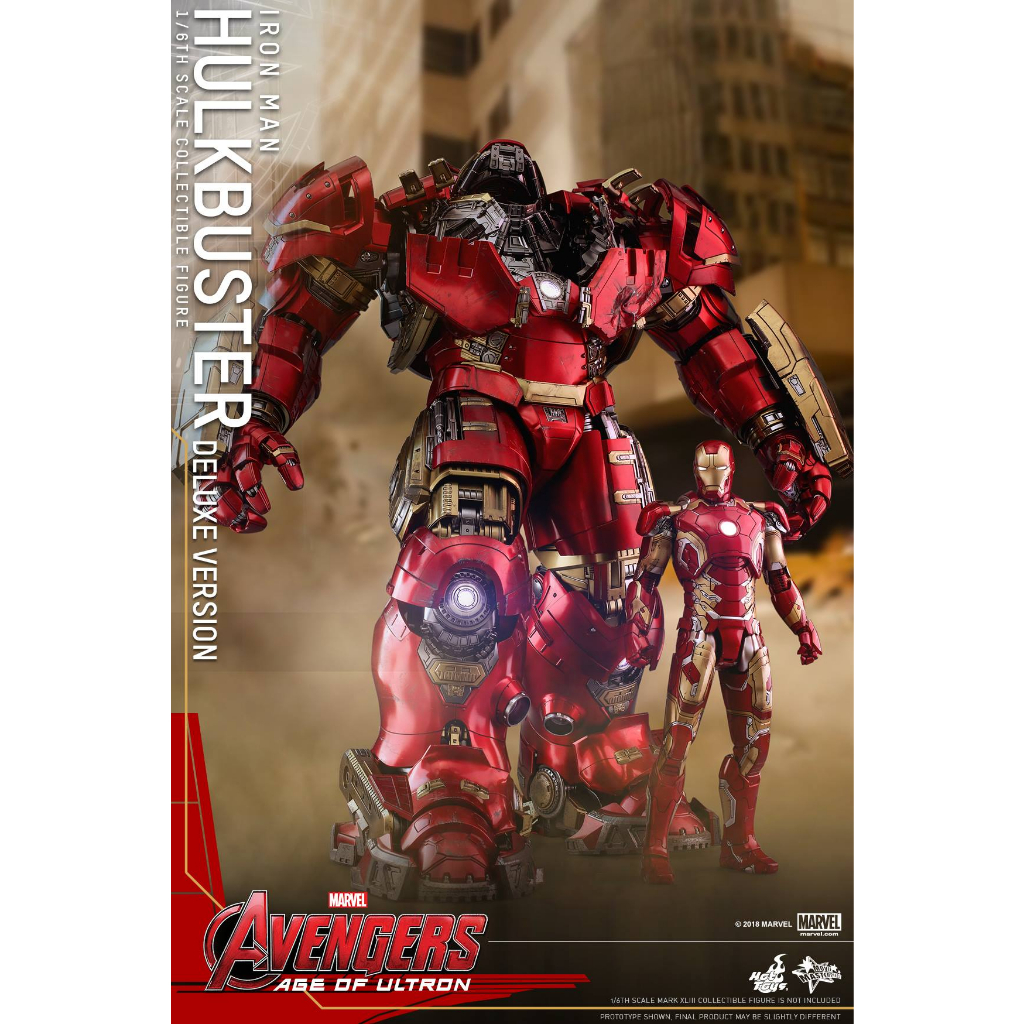Hot Toys MMS510 MMS278D09 IRON MAN Hulkbuster Deluxe and Mark XLIII Reissue Set Avengers Age of Ultr