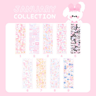 NOMNAMMS JANUARY COLLECTION สติกเกอร์ร้านหน่อมแน้ม💗☁️