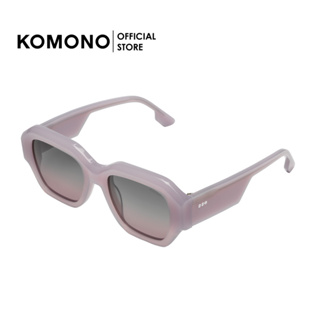 KOMONO Lee Violet แว่นตากันแดดทรงสี่เหลี่ยม oversize สีม่วงพาสเทล