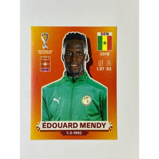 สติ๊กเกอร์สะสม Edouard Mendy ฟุตบอลโลก Worldcup 2022 Senegal ของสะสมทีมฟุตบอล เซเนกัล