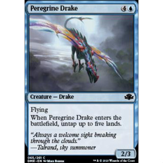 Peregrine Drake การ์ด Magic The Gathering ของแท้ จากชุด Dominaria Remastered